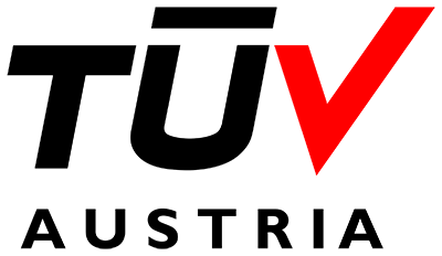 certificado según la norma EN ISO 9001:2015; TÜV Austria